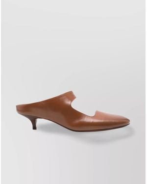 Marsèll Almond Toe Kitten Heel Strap Mules - Pink