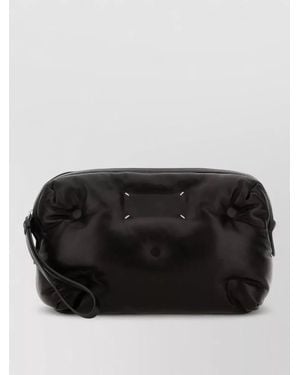 Maison Margiela Leather Clutch Bag - Black