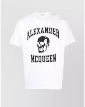 McQueen Organic Cotton Crew Neck T-Shirt - White