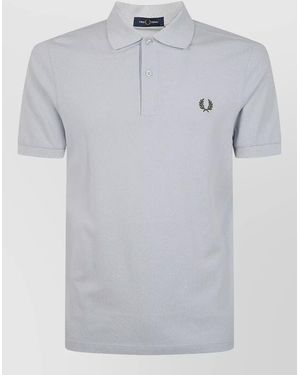 Fred Perry Cotton Polo Shirt - Grey