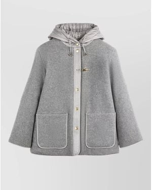 Fay Oversized Coat - Grey
