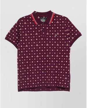 Vivienne Westwood Embroidered Cotton Piqué Short-Sleeve Polo Shirt