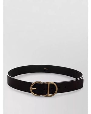 Dior Belt Adjustable Length Slim Straight Shape - Black