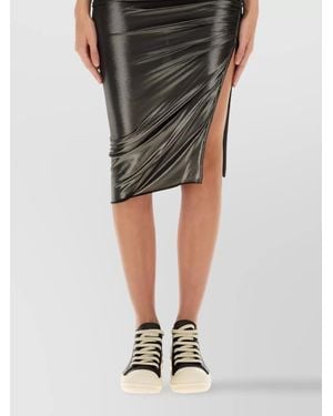 Rick Owens Draped Midi Skirt - Green