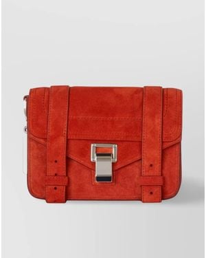 Proenza Schouler Mini Suede Crossbody Bag - Red