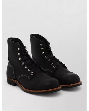 Red Wing Iron Ranger Lace Up Ankle Boots - Black