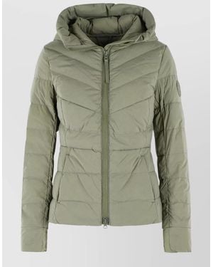 Canada Goose Clair Hooded Stretch Polyamide Down Coat - Green