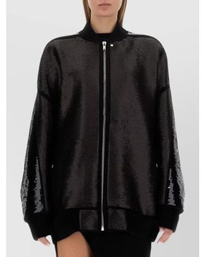 Rick Owens Wool Relaxed-Fit Bomber Jacket - Black