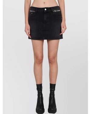 Stella McCartney Metal Fitted Skirt - Black