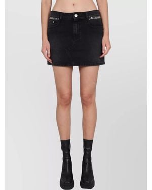 スカート Stella McCartney Tuxedo band skirt Stella McCartney Tuxedo Band Skirt With Slit And Pockets in