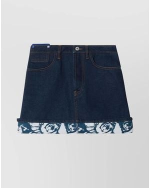 Burberry Denim Mini Skirt - Blue