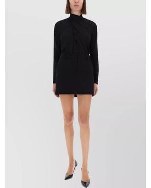 Versace Jeans Couture Draped Collar Blouse - Black