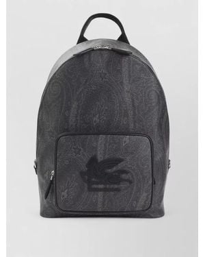 Etro Printed Backpack - Grey