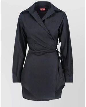 DIESEL Cotton Knee-Length Mini Dress - Blue