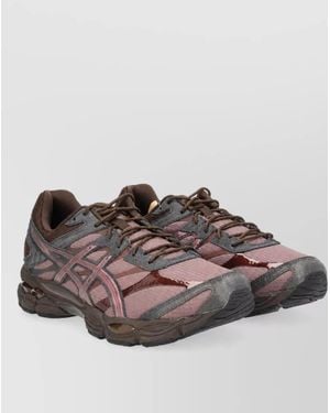 Asics Synthetic Leather Low-Top Sneakers - Brown