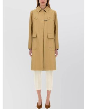 Fay Single Breasted Coat - Multicolour