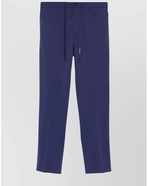 Circolo 1901 Cotton Straight-Leg Trousers - Blue