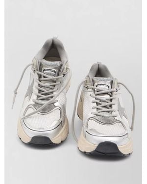 Golden Goose Leather Lightstar Low-Top Trainers - Grey