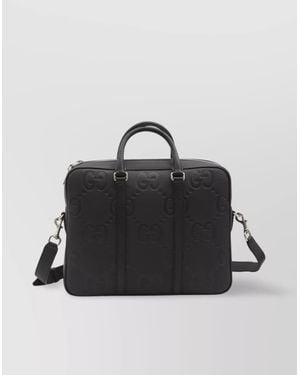 Gucci Oversized Gg Document Holder - Black