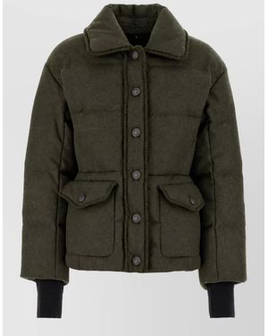 Moncler Wool Down Puffer Jacket - Green