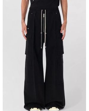 Rick Owens Jumbo Double Cargo Low Crotch Trousers - Black