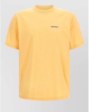 Gramicci Ice Sculpture Graphic Short Sleeve T Shirt - Yellow
