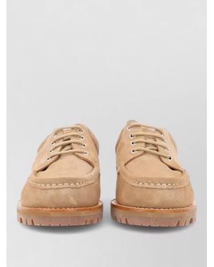 Paraboot Thiers Moccasin Boat Shoe Rubber Sole - Natural