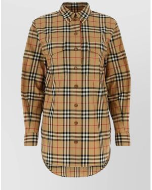 Burberry Embroidered Cotton Shirt - Metallic