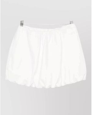DUNST Gathered Mini Skirt - White