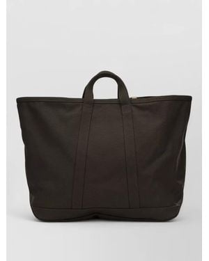 Visvim Canvas Rime Tote Large Handbag - Black