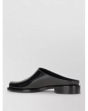 Saint Laurent Leather Mules - Black