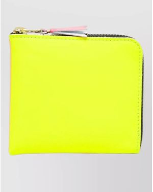 Comme des Garçons Leather Zip-Around Wallet - Yellow