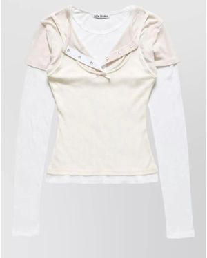 Acne Studios Layered Long-Sleeve T-Shirt - White