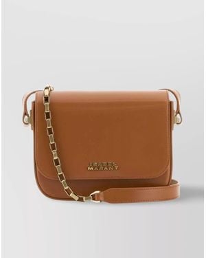トートバッグ ISABEL MARANT Biscuit Leather Small Lizza Crossbody Bag Isabel Marant Biscuit Leather Small Lizza Crossbody Bag in