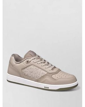Dior Stylish Trainers With Perforated Toe And Rubber Sole - Natural