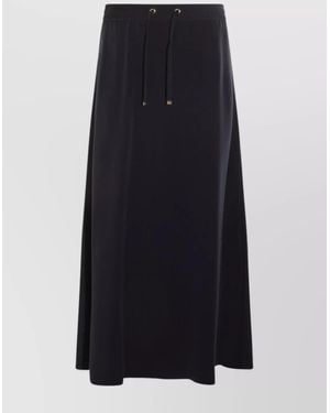 Herno Midi And Knee Length Skirt With Drawstring - Blue