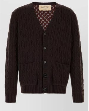 Valentino Garavani Wool Cardigan - Black