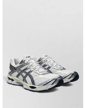 Asics Low Sneakers Mesh Panels Silk Nylon - Metallic