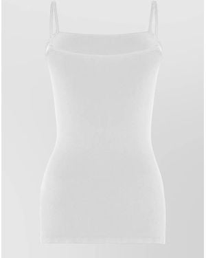 Wolford Aurora Hawaii Stretch Top Spaghetti Straps - White