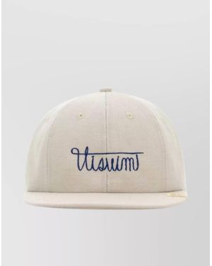 Visvim Wool Blend Baseball Cap With Curved Brim - Natural