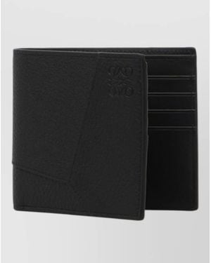 Loewe Puzzle Edge Bifold Leather Wallet - Black