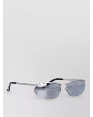 The Attico Cat Eye Sunglasses Slim Oval Lenses - Multicolor