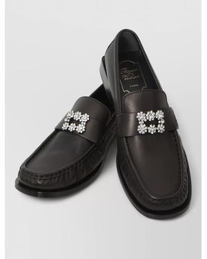 Roger Vivier Leather Loafers - Black