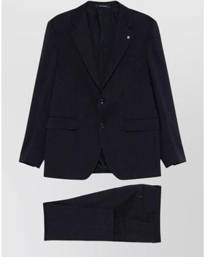 Tagliatore Single Breasted Suit Structured Tailoring Design - Blue