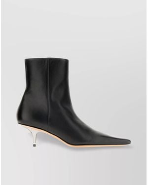 Marni Nappa Leather Ankle Boots - Black