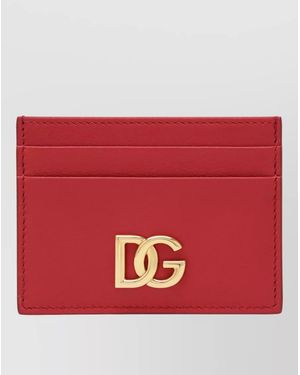 Dolce & Gabbana Compact Leather Wallet And Cardholder - Red
