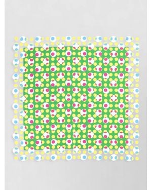 Dries Van Noten Square Hair Accessory Lightweight Soft Texture - Green
