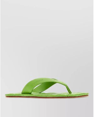 JW Anderson Leather Thong Sandals - Green