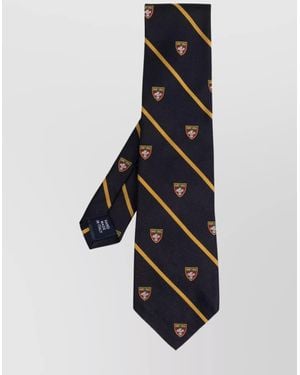 Ralph Lauren Striped Silk Neck Tie - Blue