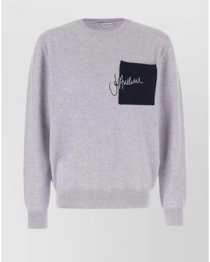 JW Anderson Jumper Wool Patch Pocket - Grey